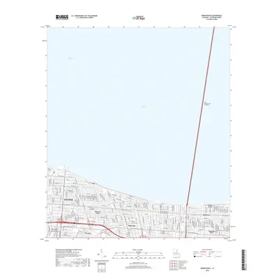 2018 Map of Indian Beach, 2018 Print
