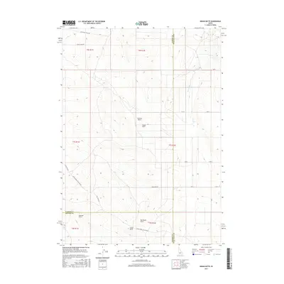 2017 Map of Indian Butte, 2017 Print