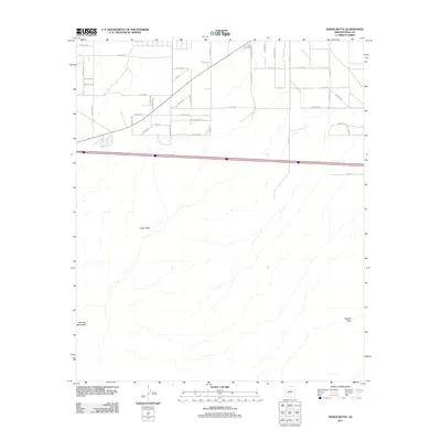 2011 Map of Indian Butte, 2011 Print