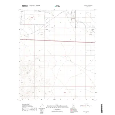 2018 Map of Indian Butte, 2018 Print