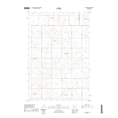 2020 Map of Indian Butte, 2020 Print