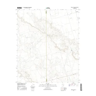 2016 Map of Indian Canyon, 2016 Print