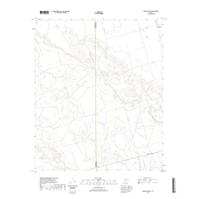 2019 Map of Indian Canyon, 2019 Print