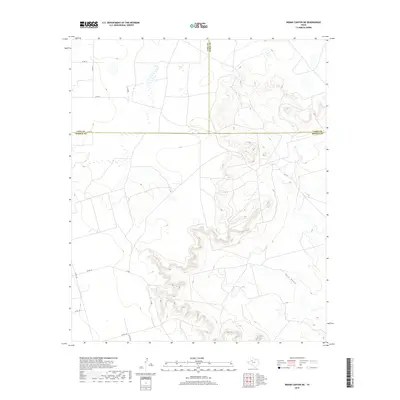 2019 Map of Indian Canyon NE, 2019 Print