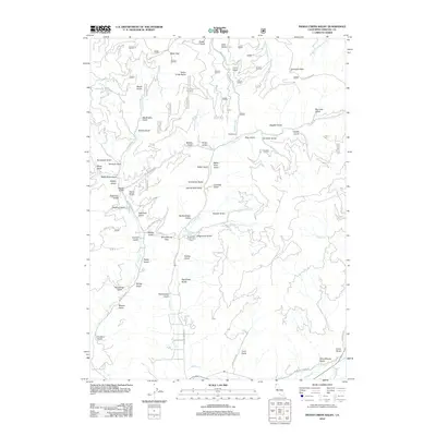 2012 Map of Indian Creek Baldy, 2012 Print