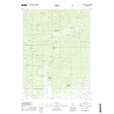 2018 Map of Indian Creek Baldy, 2018 Print