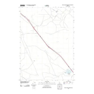 2010 Map of Indian Creek Reservoir, 2010 Print