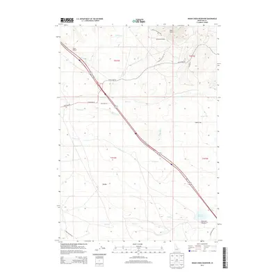 2013 Map of Indian Creek Reservoir, 2013 Print
