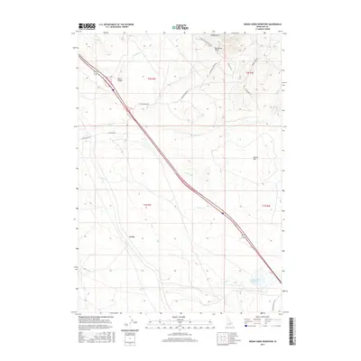 2017 Map of Indian Creek Reservoir, 2017 Print
