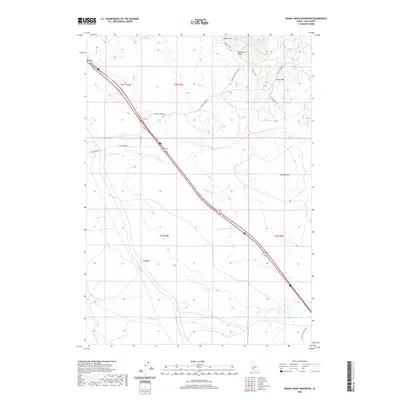 2020 Map of Indian Creek Reservoir, 2020 Print