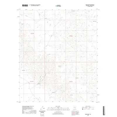 2020 Map of Indian Draw, 2020 Print