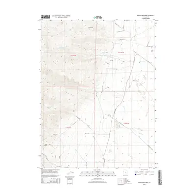 2014 Map of Indian Farm Creek, 2014 Print