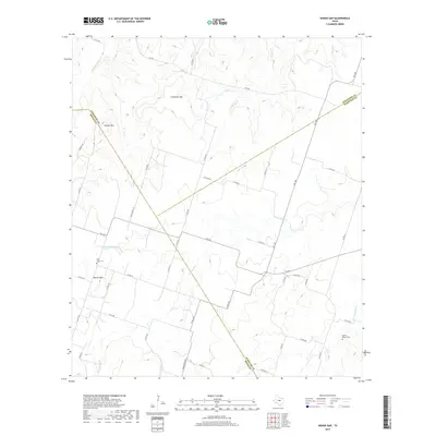 2019 Map of Indian Gap, 2019 Print