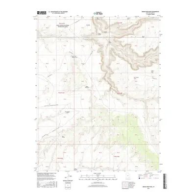 2017 Map of Indian Head Pass, 2017 Print