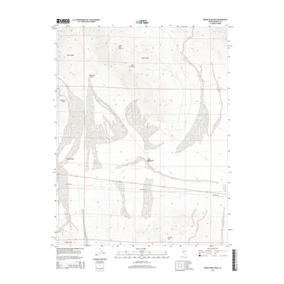 2014 Map of Indian Head Peak, 2014 Print