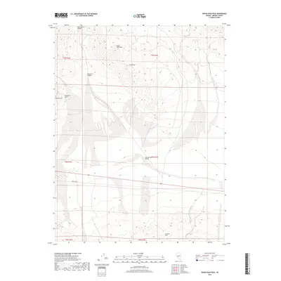 2018 Map of Indian Head Peak, 2018 Print
