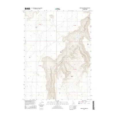 2017 Map of Indian Hot Springs, 2017 Print