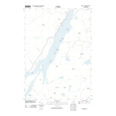 2010 Map of Indian Lake, 2010 Print