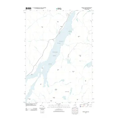 2013 Map of Indian Lake, 2013 Print