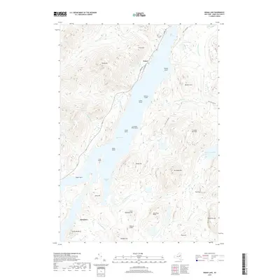 2019 Map of Indian Lake, 2019 Print