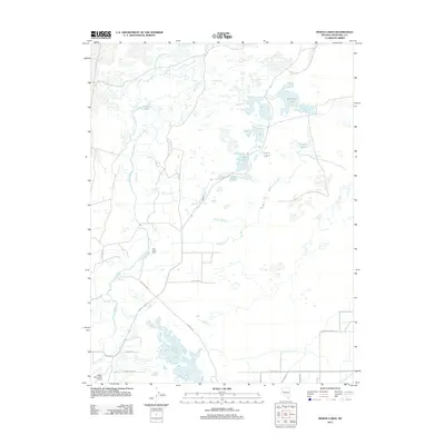 2011 Map of Indian Lakes, 2011 Print