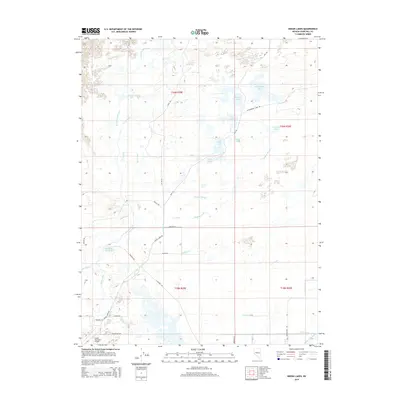 2014 Map of Indian Lakes, 2014 Print