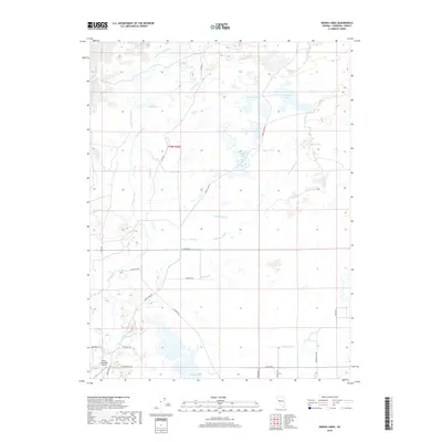2018 Map of Indian Lakes, 2018 Print