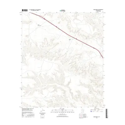 2016 Map of Indian Mesa SE, 2016 Print