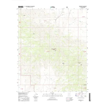 2017 Map of Indian Mesa, 2017 Print