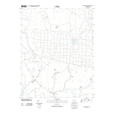 2010 Map of Indian Mound, 2010 Print