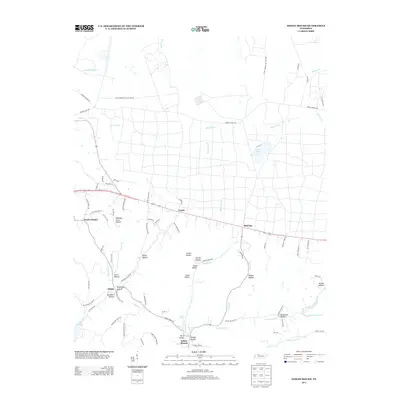 2013 Map of Indian Mound, 2013 Print