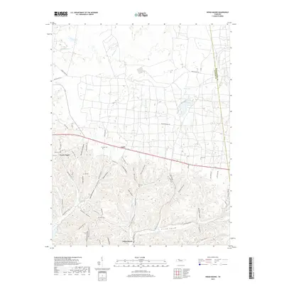 2019 Map of Indian Mound, 2019 Print