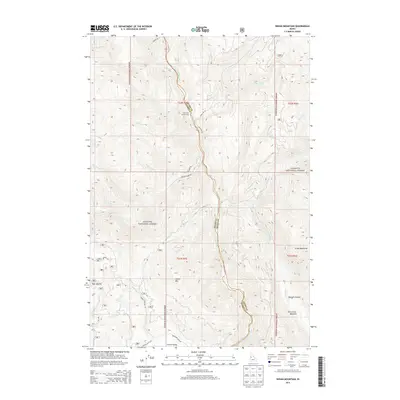 2013 Map of Indian Mountain, 2013 Print