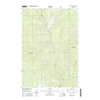 2017 Map of Indian Mountain, 2017 Print