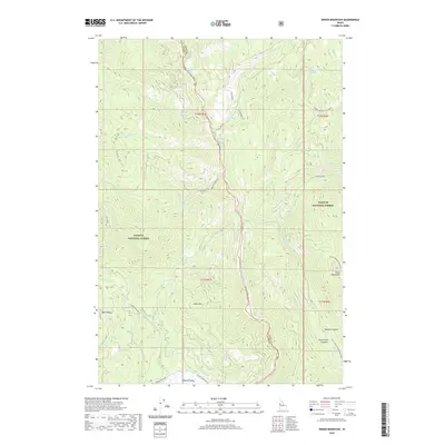2020 Map of Indian Mountain, 2020 Print