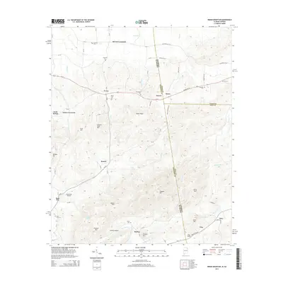 2014 Map of Indian Mountain, 2014 Print