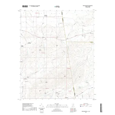 2018 Map of Indian Mountain, 2018 Print