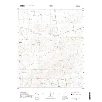 2020 Map of Indian Mountain, 2020 Print