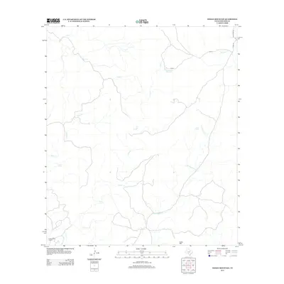 2013 Map of Indian Mountain, 2013 Print