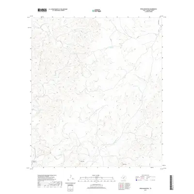2019 Map of Indian Mountain, 2019 Print