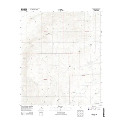 2013 Map of Indian Peak, 2013 Print