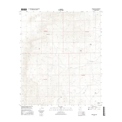 2017 Map of Indian Peak, 2017 Print