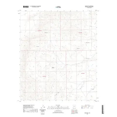 2020 Map of Indian Peak, 2020 Print