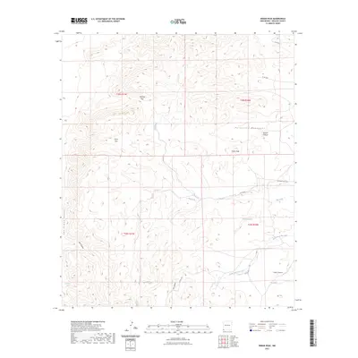 2023 Map of Indian Peak, 2023 Print