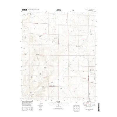 2013 Map of Indian Peaks East, 2013 Print