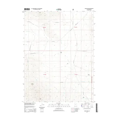 2014 Map of Indian Peaks, 2014 Print