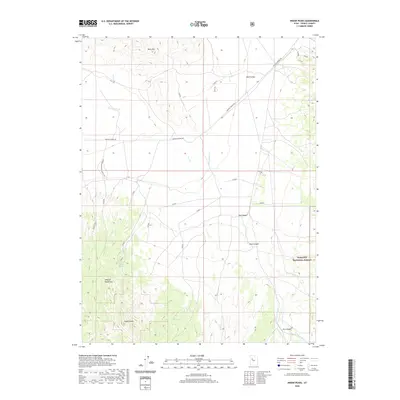 2020 Map of Indian Peaks, 2020 Print
