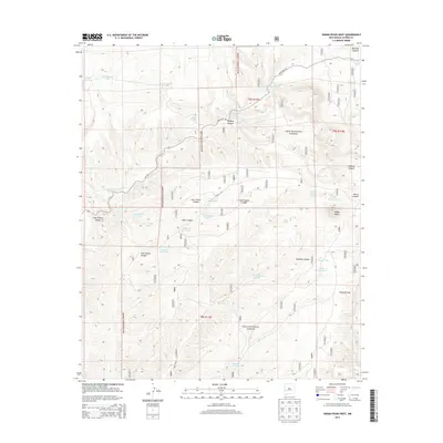 2013 Map of Indian Peaks West, 2013 Print