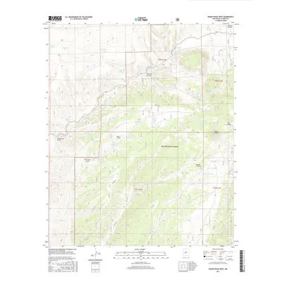 2017 Map of Indian Peaks West, 2017 Print