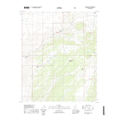 2020 Map of Indian Peaks West, 2020 Print